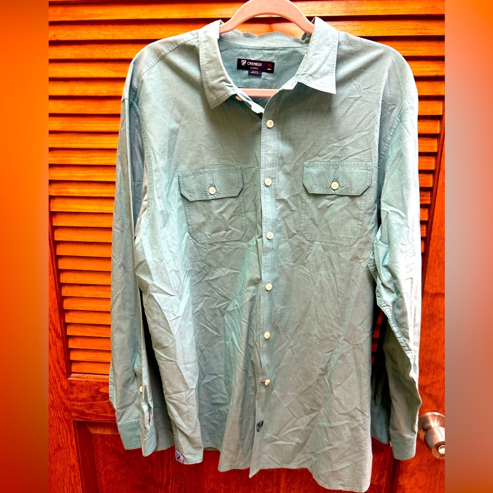 Daniel cremieux teal button down shirt Mens XL‎